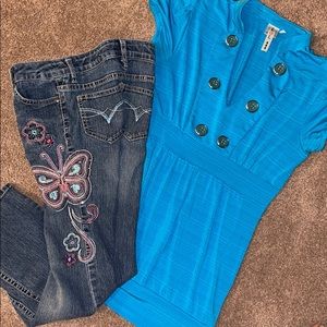 Girls jeans and shirt